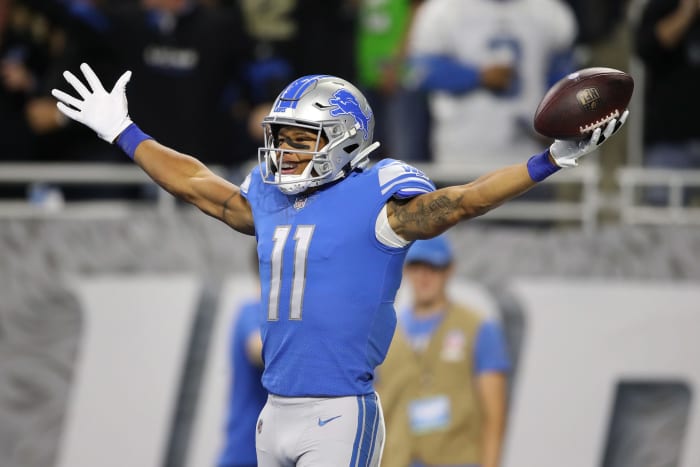Marvin Jones celebrating a touchdown.