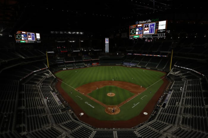 Globe Life Field in Arlington, Texas, new home of the MLB's Texas Rangers  and the 2020 World Series.