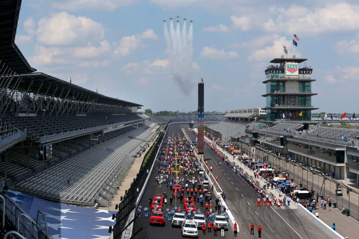 Epic flyover during the Indy 500.