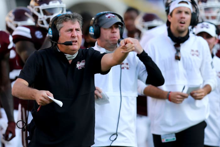 Mississippi State football head coach Mike Leach.