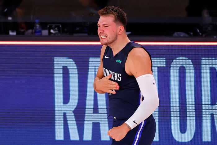 Dallas Mavericks star Luka Doncic hits a game-winner.