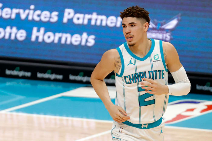 LaMelo Ball makes his NBA debut for the Charlotte Hornets.
