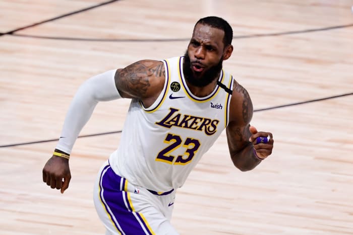 Los Angeles Lakers star forward LeBron James on Sunday night.