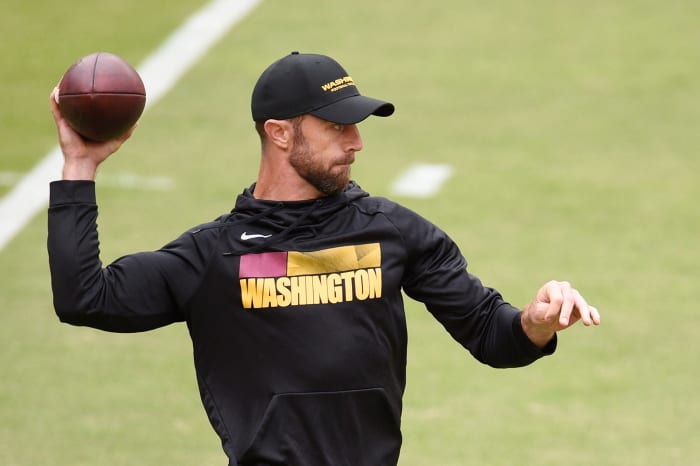 Washington Football Team quarterback Alex Smith.