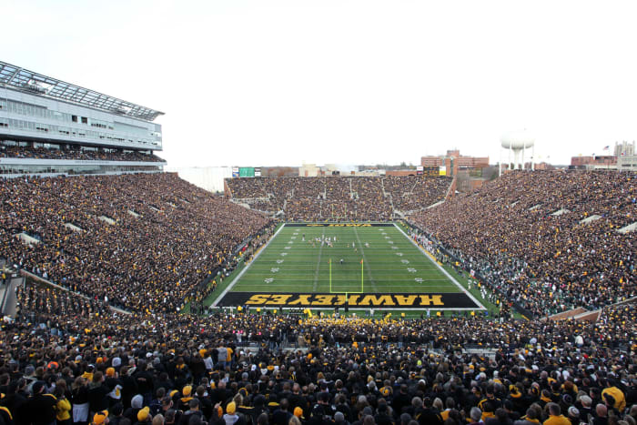 A general view of Iowa's football stadium.