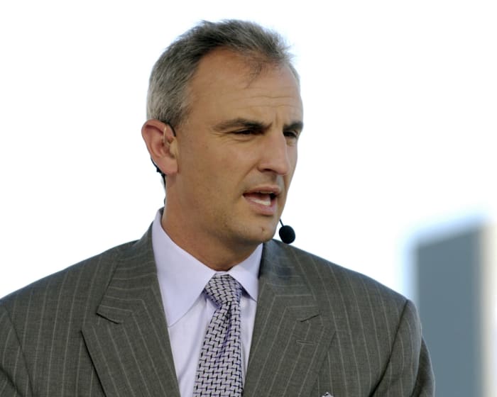 Longtime ESPN host Trey Wingo on the air.