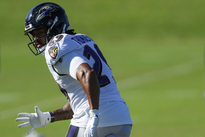 Baltimore Ravens defensive back Earl Thomas.