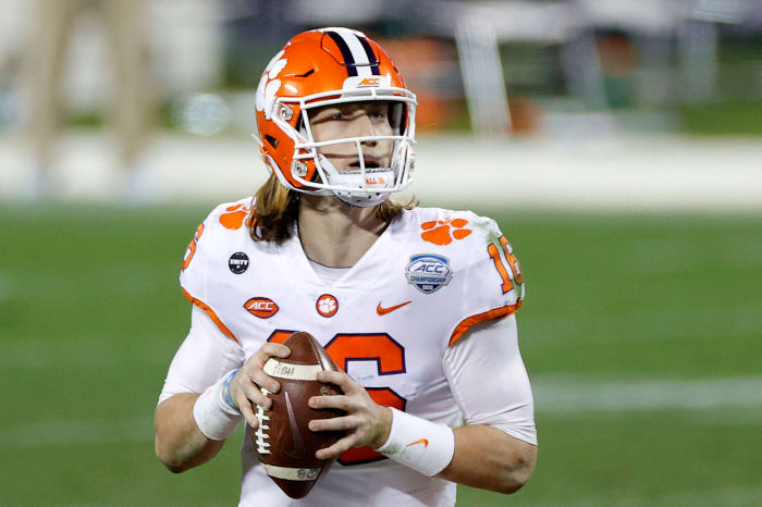 Clemson Tigers quarterback Trevor Lawrence on Saturday night.
