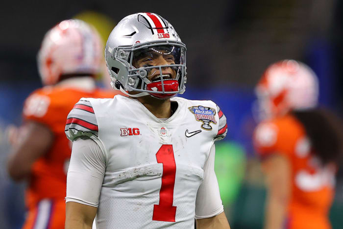 Ohio State Buckeyes quarterback Justin Fields.
