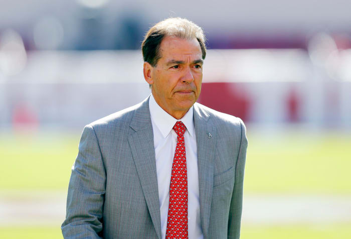 Alabama Crimson Tide head coach Nick Saban.