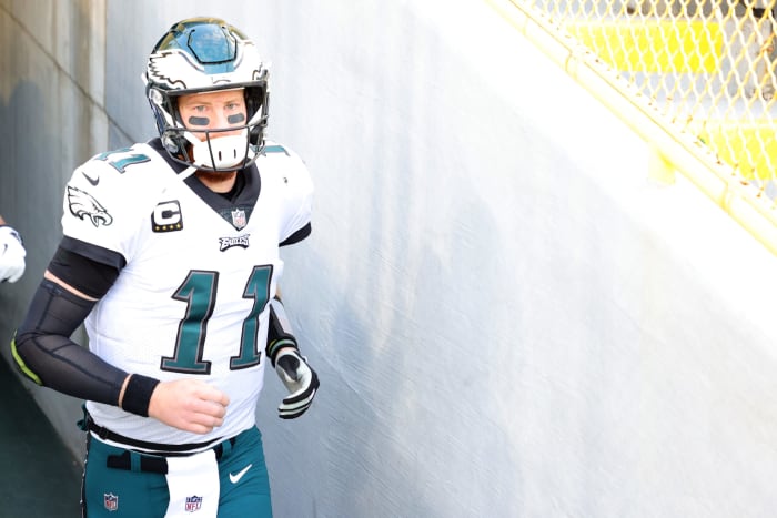 Philadelphia Eagles quarterback Carson Wentz on Sunday.