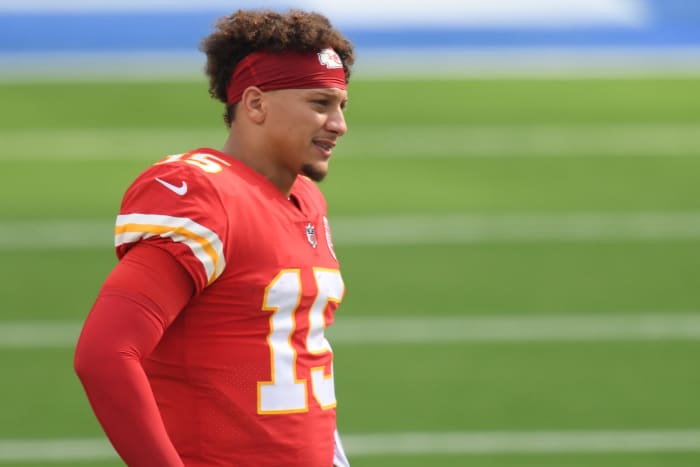 Kansas City Chiefs quarterback Patrick Mahomes in Los Angeles.