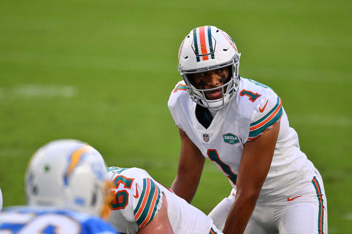 Miami Dolphins rookie quarterback Tua Tagovailoa gets benched.