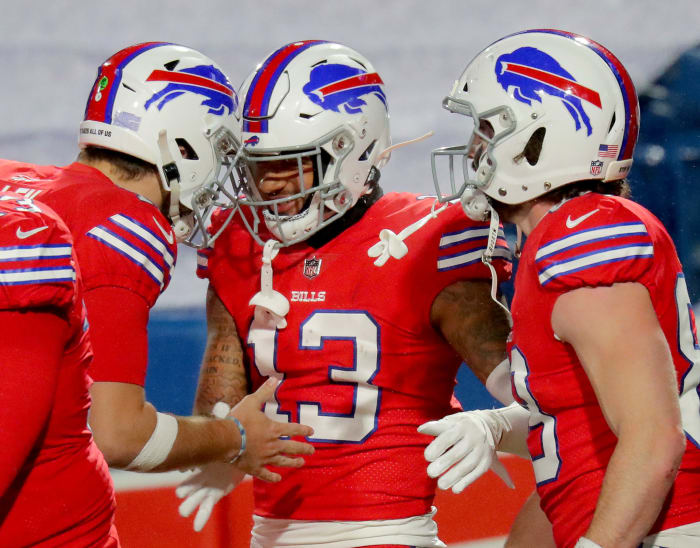 Buffalo Bills players on Sunday night.