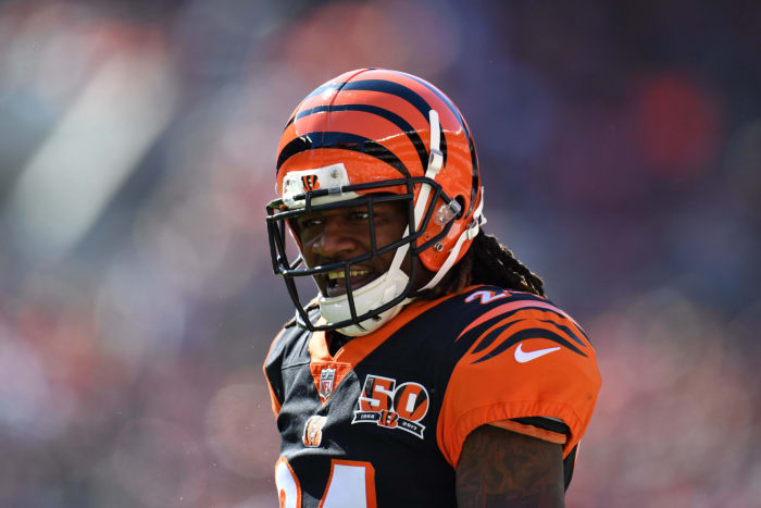 A closeup of PacMan Jones.