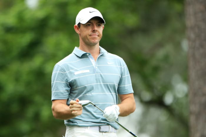 Rory McIlroy on the golf course.