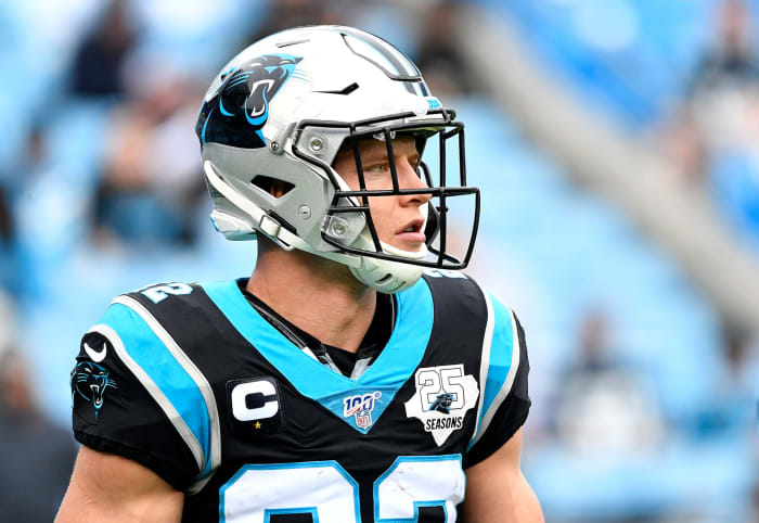 Carolina Panthers running back Christian McCaffrey.
