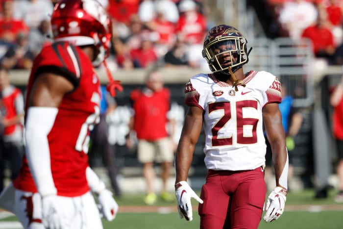 2021 NFL Draft prospect Asante Samuel Jr. lined up against Louisville.