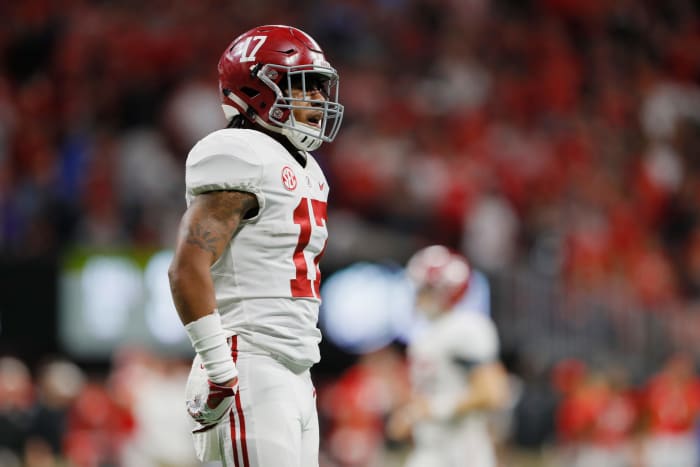 Alabama Crimson Tide wide receiver Jaylen Waddle.