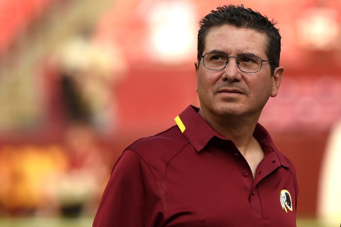 Washington Football Team owner Dan Snyder looks on at FedEx Field.