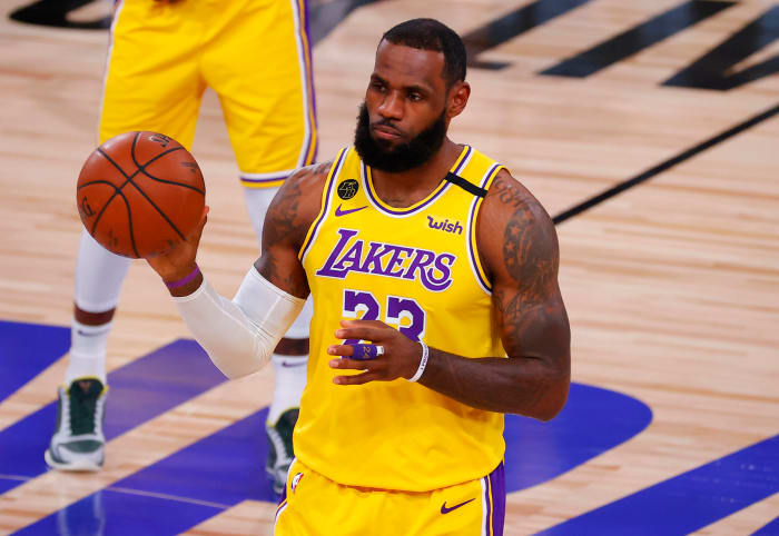 Los Angeles Lakers forward LeBron James in Game 1.