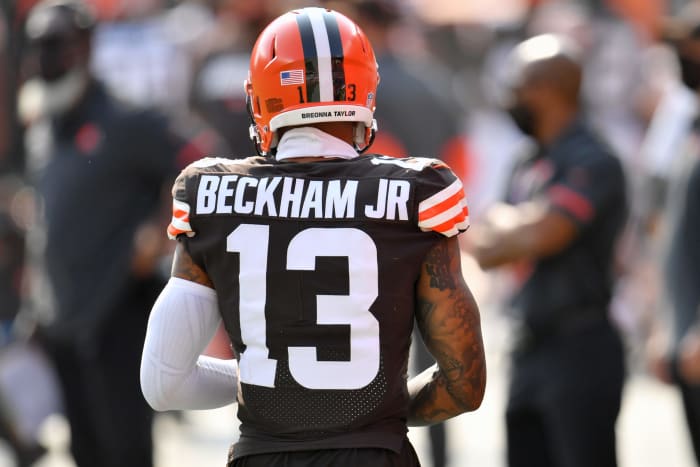 Cleveland Browns wide receiver Odell Beckham on Sunday.