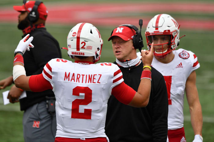 Nebraska head coach Scott Frost against Ohio State.