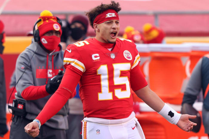 Kansas City Chiefs quarterback Patrick Mahomes against Cleveland.