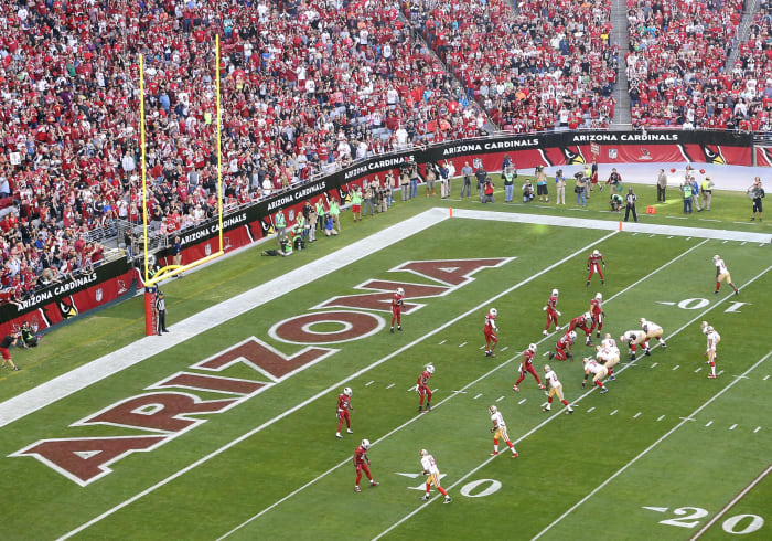 A general view of the Arizona Cardinals stadium.