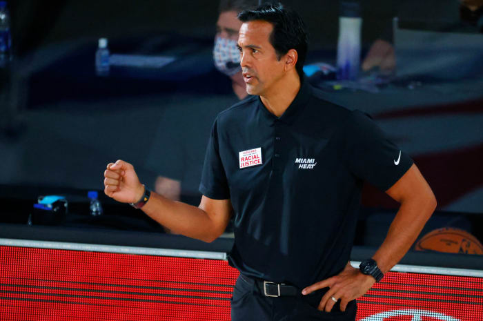 Miami Heat head coach Erik Spoelstra in the NBA Finals.