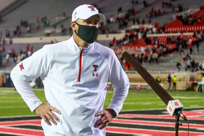 Texas Tech head football coach Matt Wells on Saturday.
