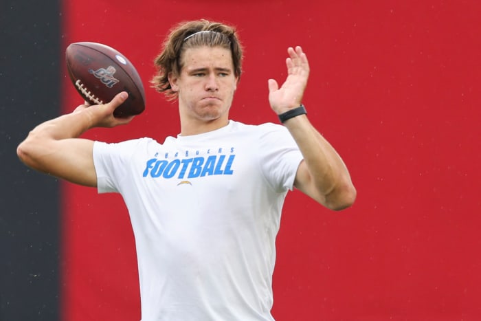Los Angeles Chargers quarterback Justin Herbert.