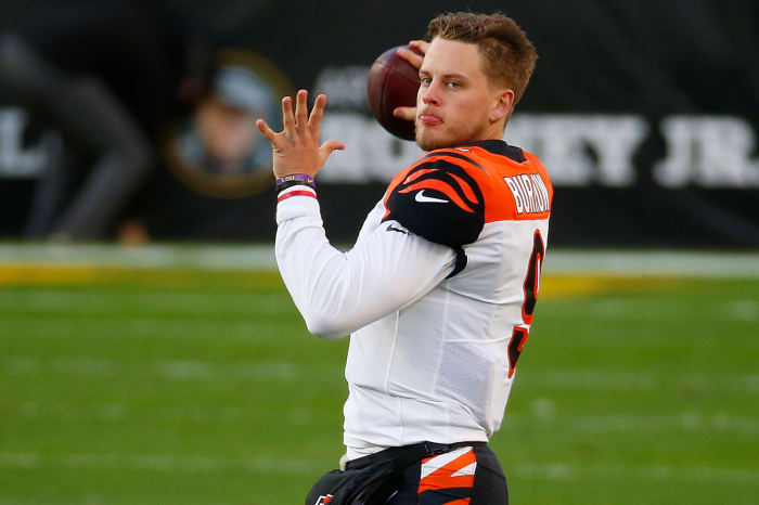Cincinnati Bengals rookie quarterback Joe Burrow in Pittsburgh.