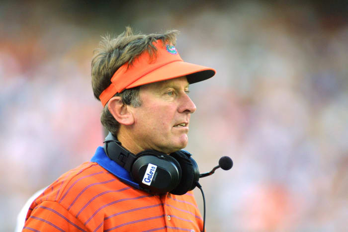 Steve Spurrier coaching Florida.