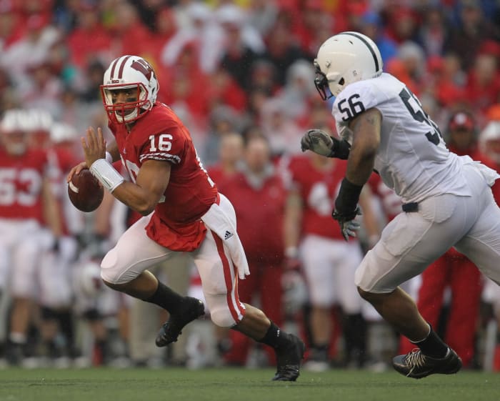 Wisconsin football QB Russell Wilson against Penn State.