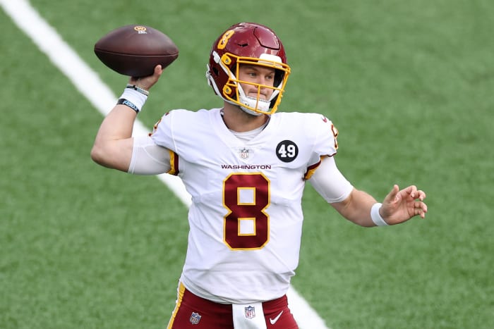 Washington Football Team quarterback Kyle Allen on Sunday.