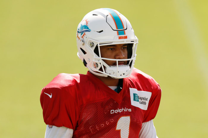 Miami Dolphins quarterback Tua Tagovailoa.