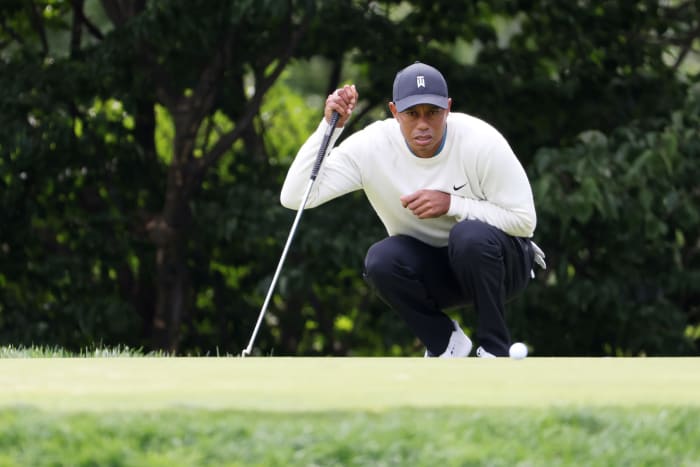 Tiger Woods at the U.S. Open at Winged Foot.