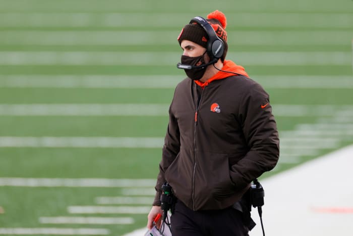 Cleveland Browns head coach Kevin Stefanski on Sunday in New York.