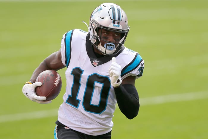 Curtis Samuel scores for the Carolina Panthers.
