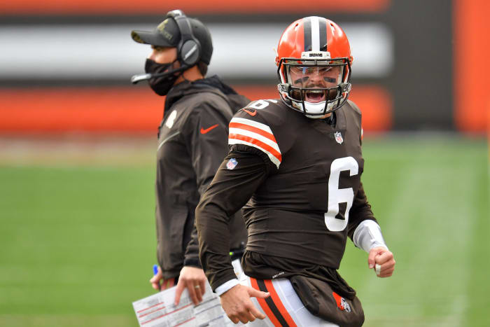 Cleveland Browns quarterback Baker Mayfield on Sunday.