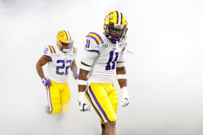 LSU safety Eric Monroe at the SEC Championship Game.