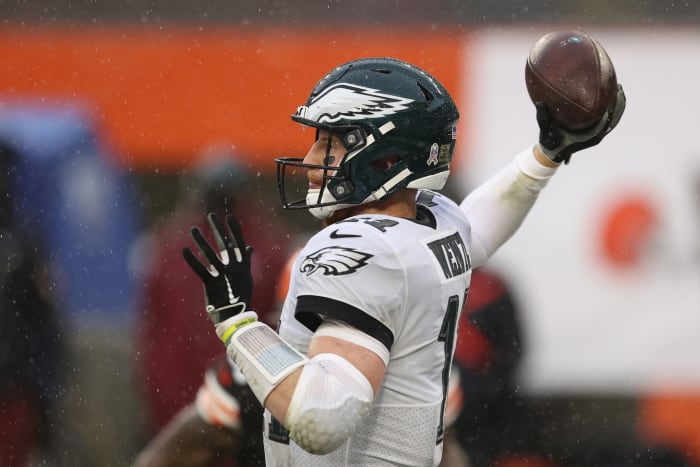 Philadelphia Eagles quarterback Carson Wentz on Sunday.