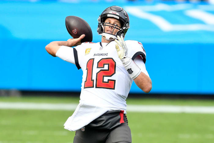 Tampa Bay Buccaneers quarterback Tom Brady on Sunday.