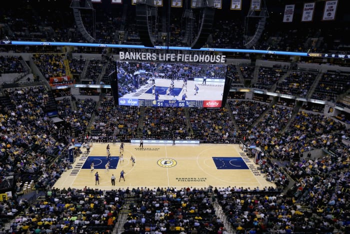A general view of the Indiana Pacers arena.
