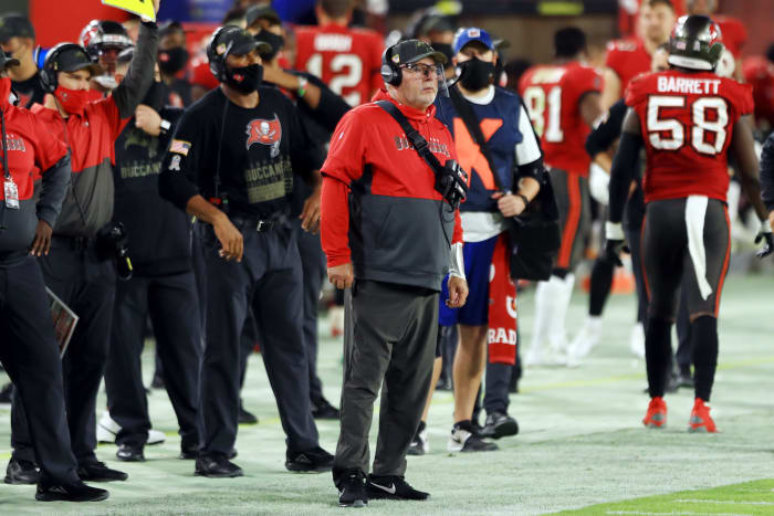 Tampa Bay Buccaneers head coach Bruce Arians.