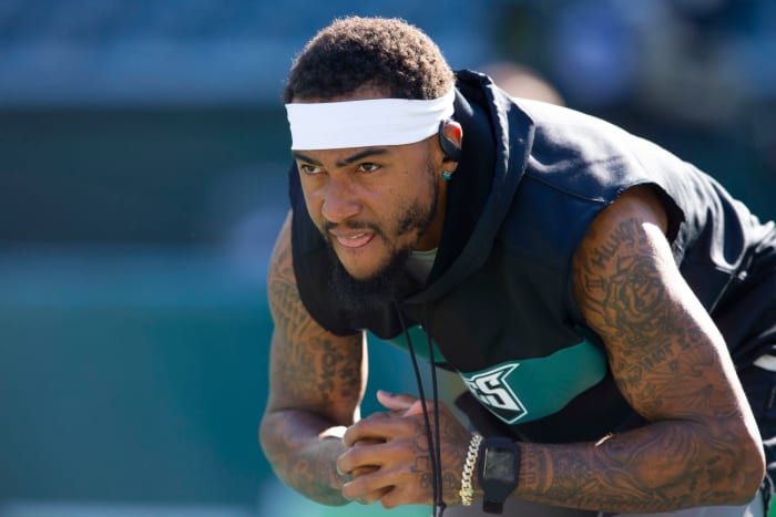 Philadelphia Eagles wide receiver DeSean Jackson before a game.