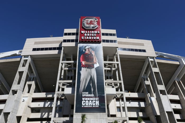 Outside view of South Carolina's Williams-Brice Stadium.