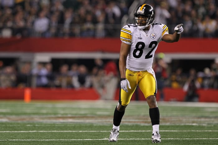 Antwaan Randle El on the field for the Steelers.