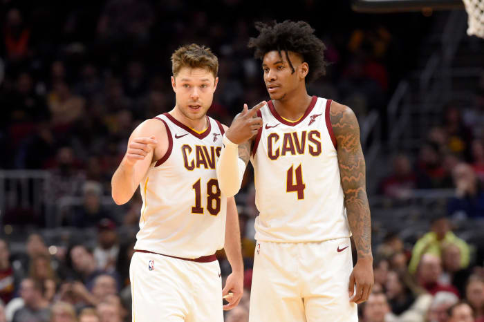 Cavaliers guard Matthew Dellavedova on the court